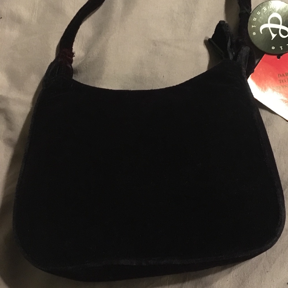 NWT Frankie & Johnnie purple velvet bag